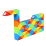 QiYi 72-Block Colorful Magic Snake