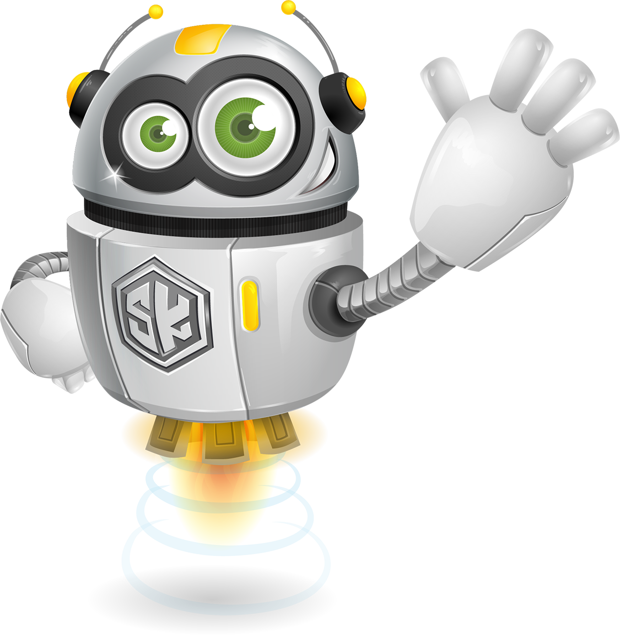 Robot Solvek witający